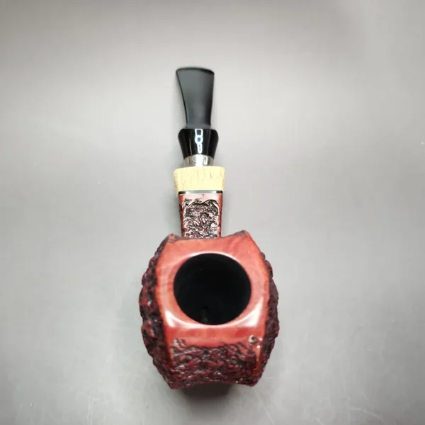 Ardor Urano Fantasy 2023 Rusticated Blowfish Estate Briar Pipe, Unsmoked - Image 6