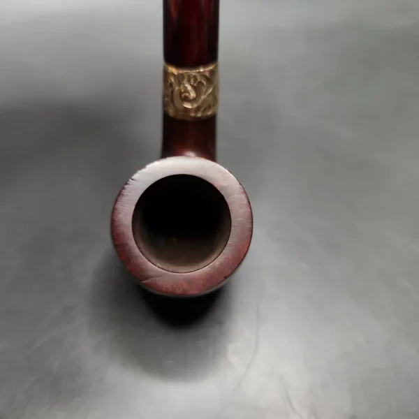 Pre-Kaywoodie KBB Blue Line Bakelite Bent Billiard Estate Briar Pipe, Unsmoked - Image 6