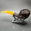 Rattray's Six Friends 6 Rusticated Bent Bulldog Estate Briar Pipe, Unsmoked, 9mm - Image 6