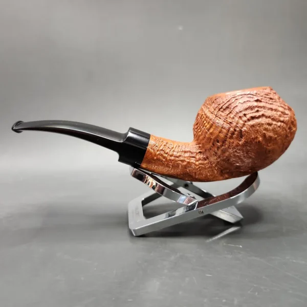 Ryan Alden Sandblasted Author (King of Clubs) Handmade Briar Pipe, Unsmoked - Image 6