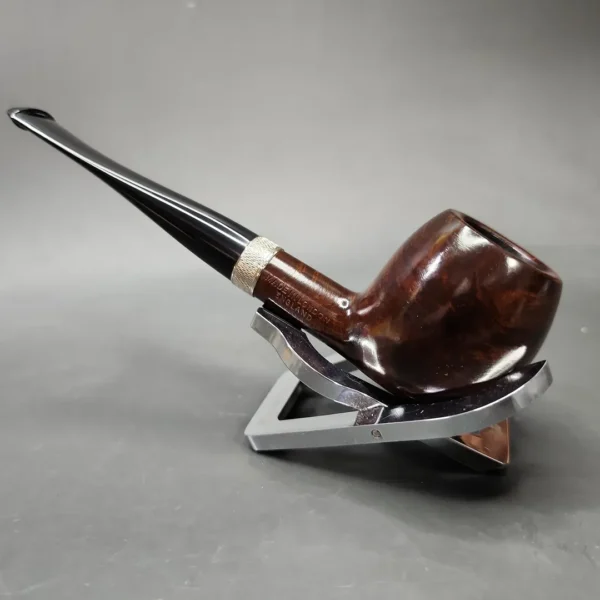 Jacobean Original by Les Wood Smooth Apple Estate Briar Pipe, Unsmoked - Image 6