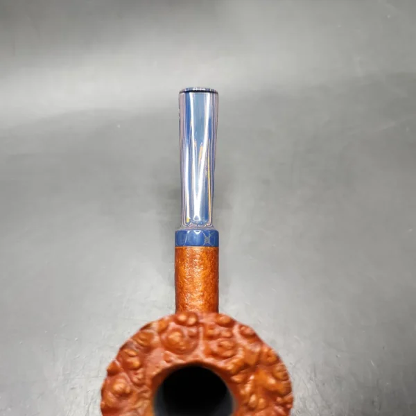 Sebastian Heck Sandblasted Poker Handmade Briar Pipe, New - Image 7