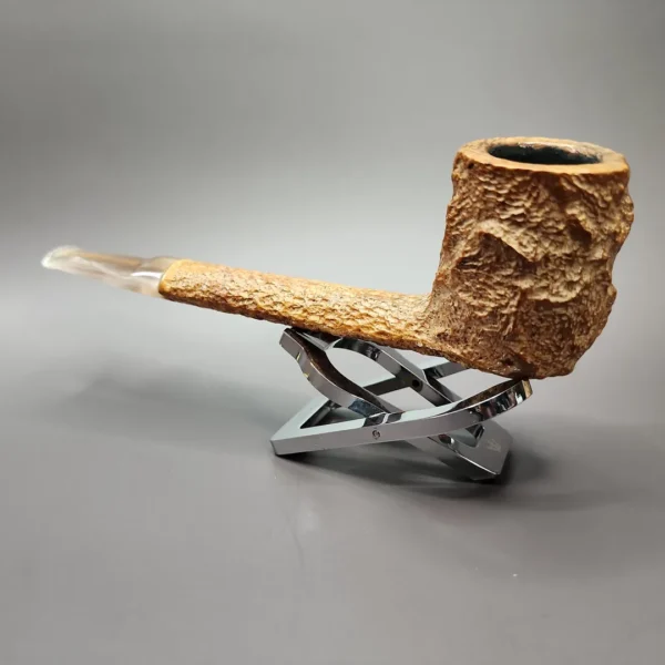 Savinelli Estella 803 EX Rusticated Lumberman Estate Briar Pipe, Italian Estates - Image 7