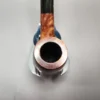 Sasieni 4 Dot Walnut Smooth Bent Billiard Estate Briar Pipe, Unsmoked - Image 7