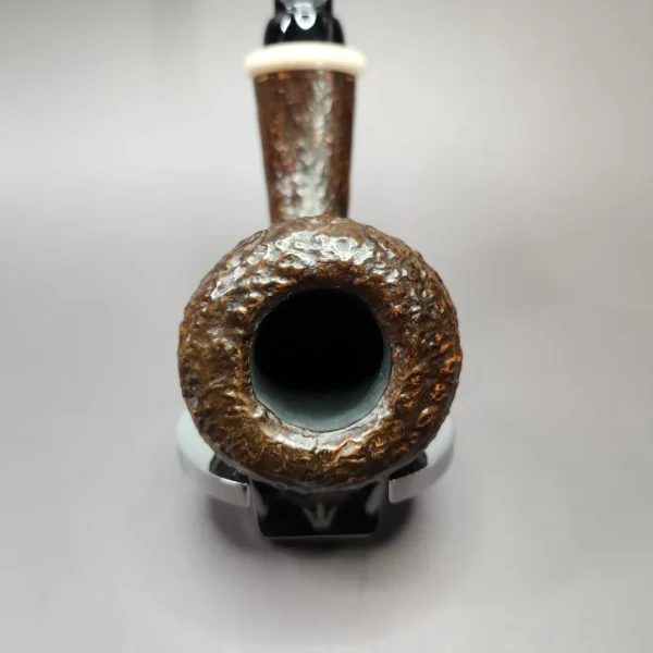 HS Studio Sandblasted Acorn Estate Briar Pipe, Unsmoked - Image 7