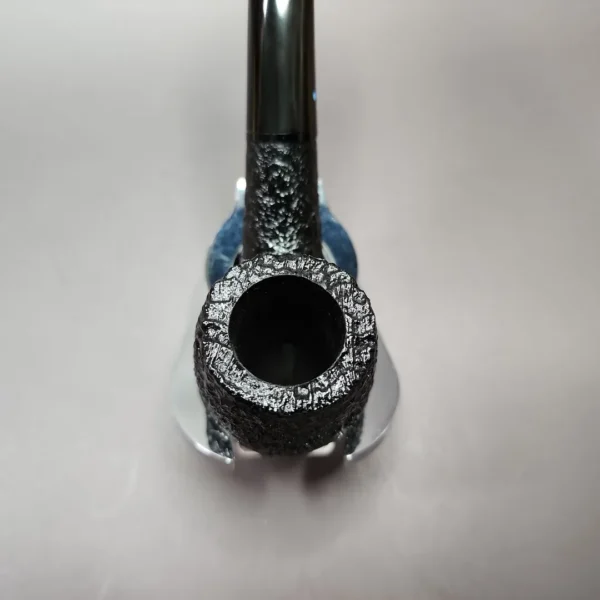 Sasieni 4 Dot Ruff Root Dark Bent Billiard Estate Briar Pipe, Unsmoked - Image 7