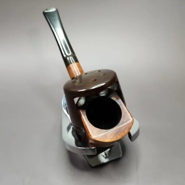 Hurricane Standard 130 Wind Cap Smooth Billiard Estate Briar Pipe, English Estates - Image 7