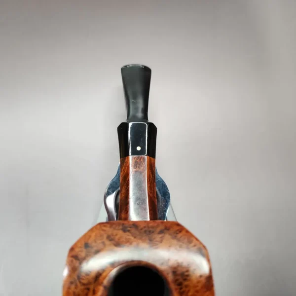 Kai Nielsen Flame Grain Panel Dublin Estate Briar Pipe, Danish Estates, 9mm - Image 6