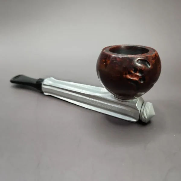 Kirsten Companion K Partially Rusticated Estate Briar Pipe, American Estates - Image 7