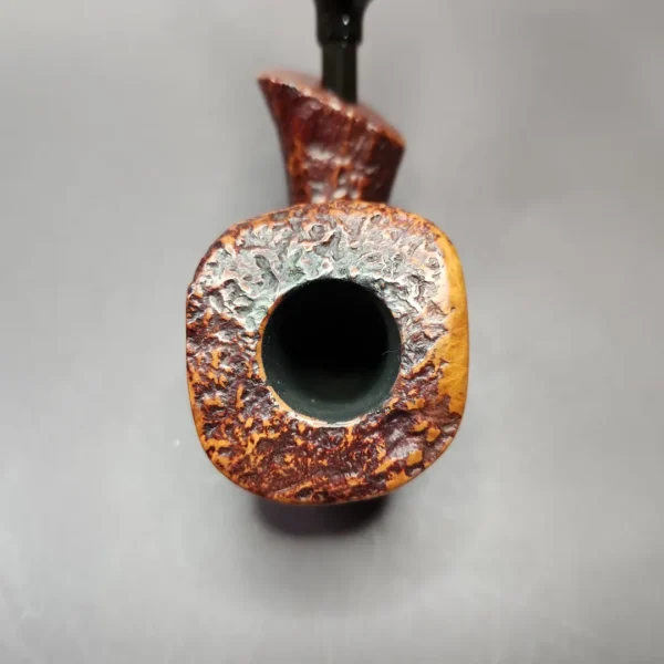 Unknown Partially Sandblasted Freehand Estate Briar Pipe, Danish Estates - Image 7