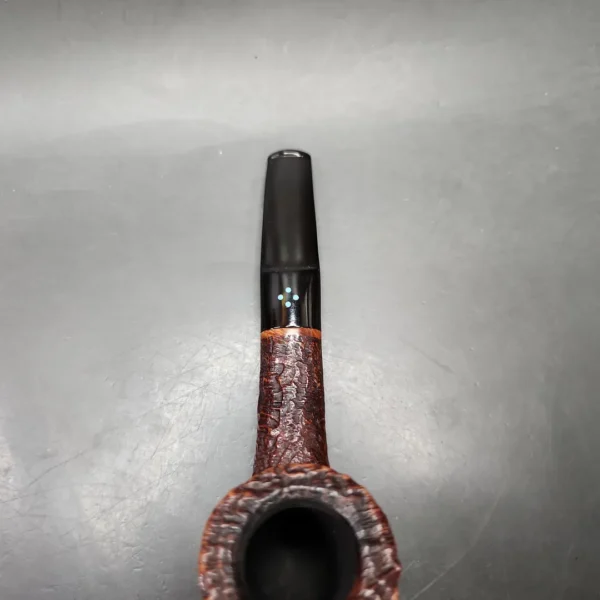 Sasieni 4 Dot Ruff Root Dark Sandblasted Dublin Estate Briar Pipe, French Estates - Image 7