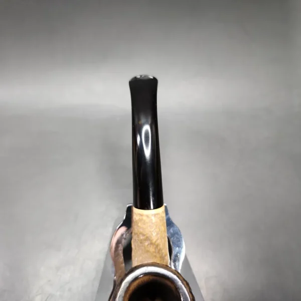 Kiko Rusticated Bent Billiard Estate African Block Meerschaum, Other Estates - Image 7