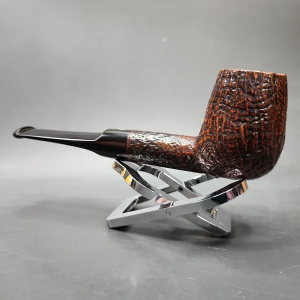 Astleys Sandblasted Brandy Estate Briar Pipe, English Estates, 9mm - Image 7
