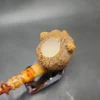 MBSD Meerschaum Masters by Kenan Bear Handmade Block Meerschaum Pipe, New - Image 7