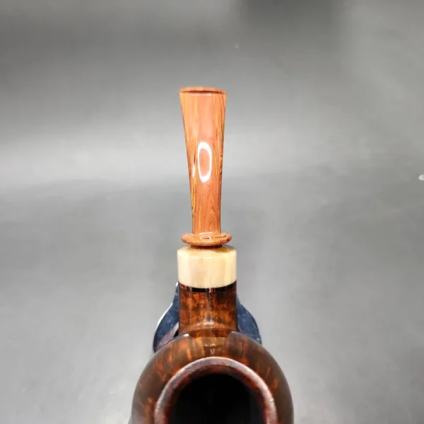 Andrey Kharitonov Smooth Egg w/ Mammoth Handmade Briar Pipe, New - Image 7