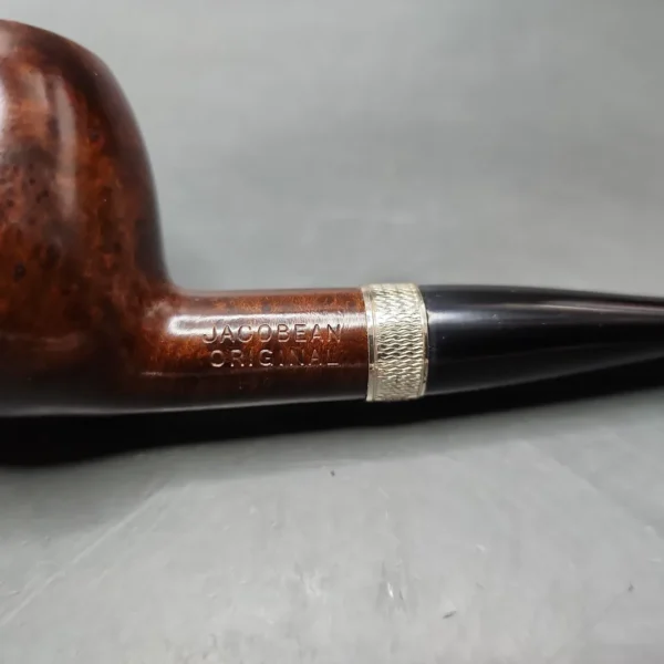 Jacobean Original by Les Wood Smooth Apple Estate Briar Pipe, Unsmoked - Image 7