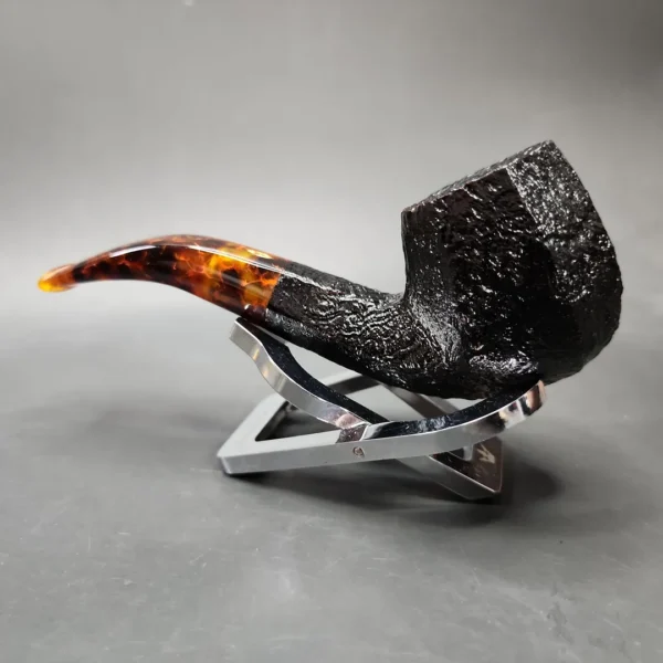 Savinelli Ottagono 111 Sandblasted Panel Briar Pipe, 6mm - Image 7