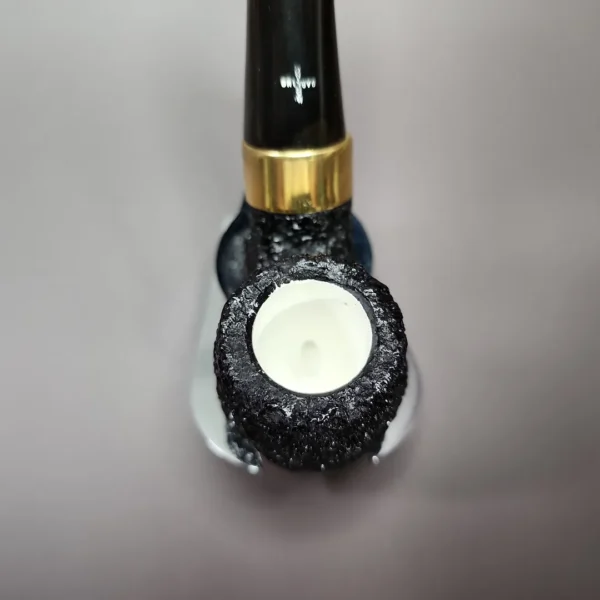Barling Bent Billiard African Block Meerschaum Pipe, Unsmoked - Image 8