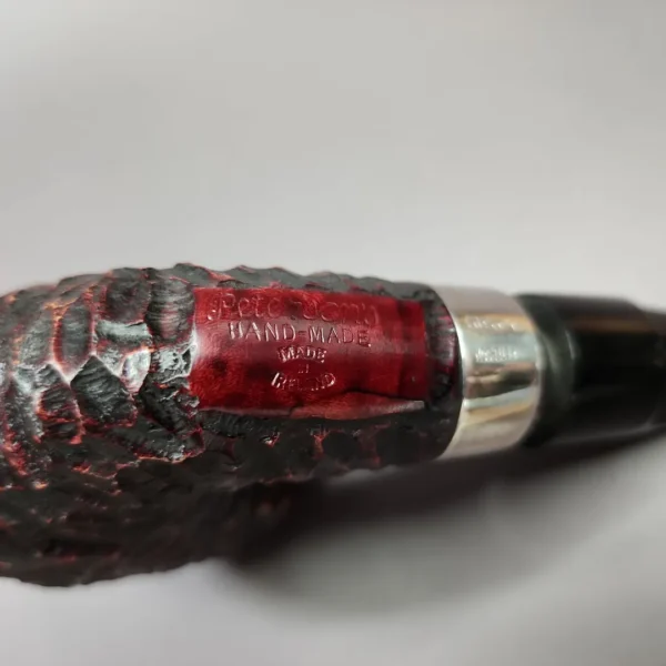 Peterson Pub Pipe Rusticated Oom Paul Estate Briar Pipe, Unsmoked - Image 8