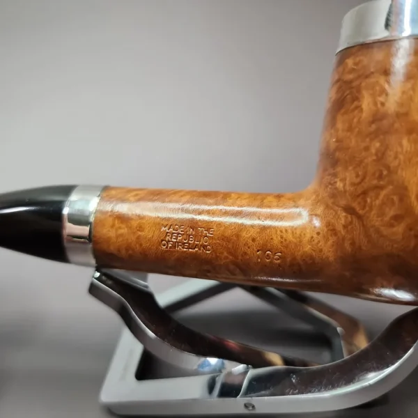 Peterson 2000 106 Silver Cap Smooth Natural Estate Briar Pipe, Unsmoked - Image 8