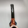 Sasieni 4 Dot Walnut Smooth Bent Billiard Estate Briar Pipe, Unsmoked - Image 8