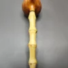 HS Studio Smooth Fig w/ Bamboo Handmade Estate Briar Pipe, Unsmoked - Image 8