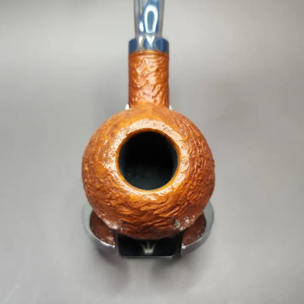 Sebastian Heck Sandblasted Squat Tomato Handmade Briar Pipe, New - Image 8