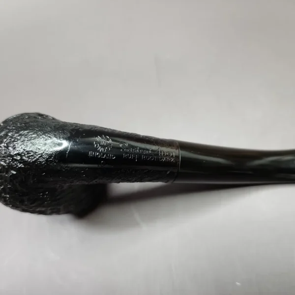 Sasieni 4 Dot Ruff Root Dark Bent Billiard Estate Briar Pipe, Unsmoked - Image 8