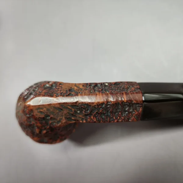 Dunhill Patent Era Shell Sandblasted Bulldog Estate Briar Pipe, English Estates - Image 8