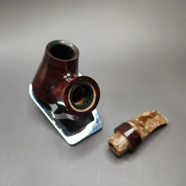 Johny Pipes Smooth Reverse Calabash Volcano Estate Briar Pipe, Unsmoked - Image 8
