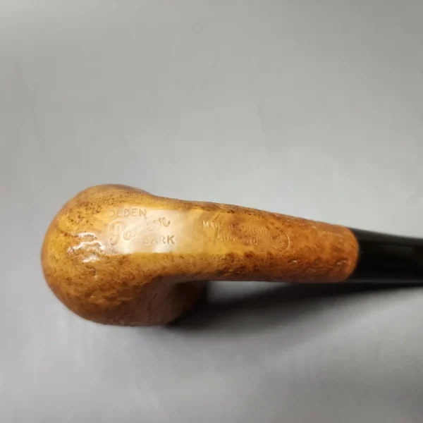 Parker Golden Bark Sandblasted Bent Billiard Estate Briar Pipe, English Estates - Image 8
