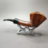 Kai Nielsen Flame Grain Panel Dublin Estate Briar Pipe, Danish Estates, 9mm - Image 7
