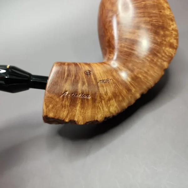 Pipa Croci Artistica True XL Smooth Freehand Estate Briar Pipe, Italian Estates - Image 8