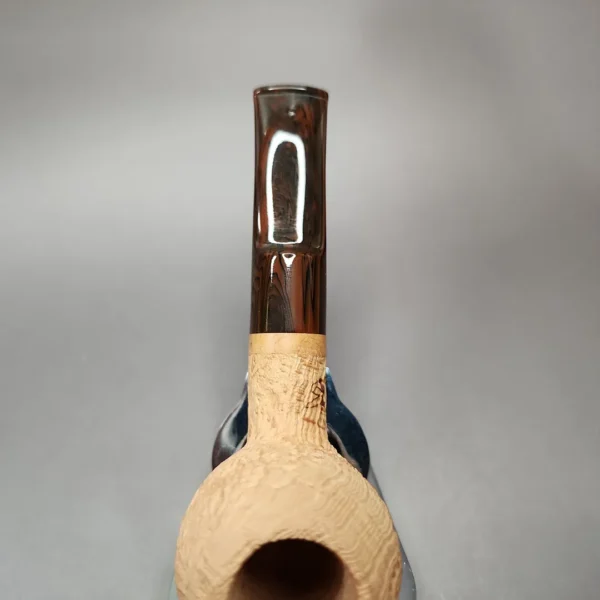 Morgan Bones Arbutus Sandblasted Apple Strawberry Briar Pipe, New - Image 8