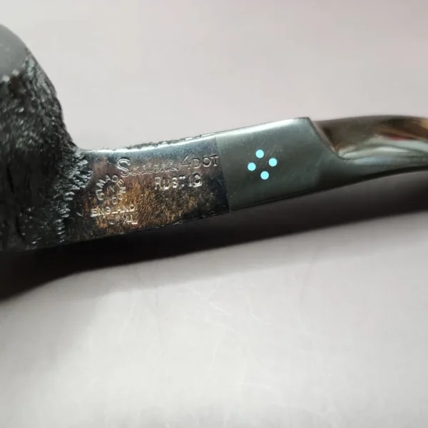 Sasieni 4 Dot Rustic XL Bent Bulldog Estate Briar Pipe, Unsmoked - Image 8