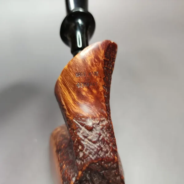 Unknown Partially Sandblasted Freehand Estate Briar Pipe, Danish Estates - Image 8