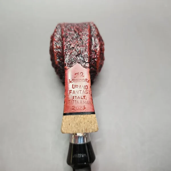 Ardor Urano Fantasy 2023 Rusticated Blowfish Estate Briar Pipe, Unsmoked - Image 8