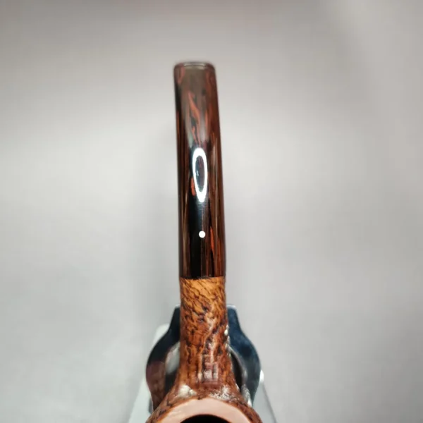 Dunhill 2018 County 4113 Sandblasted Bent Billiard Estate Briar Pipe, Unsmoked - Image 8