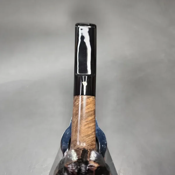 Mastro Geppetto Sandblasted Fluted Billiard Estate Briar Pipe, Unsmoked - Image 8