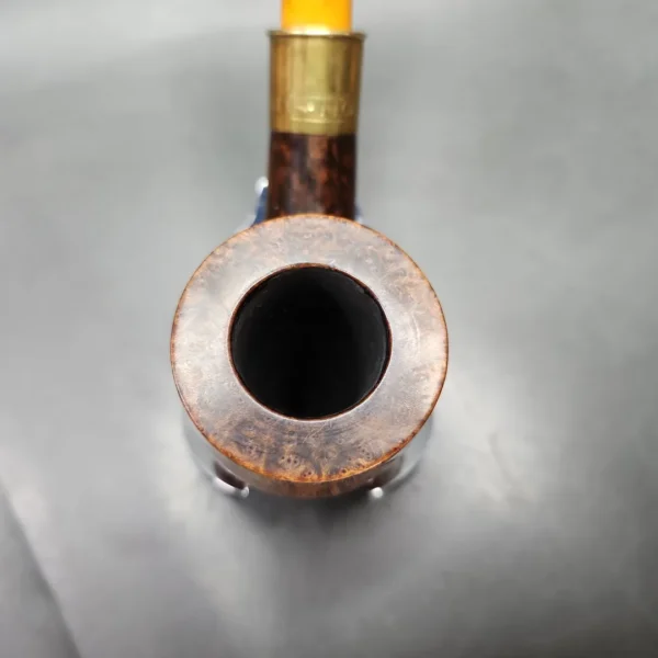 JT Cooke Smooth Bent Billiard w/ Shell Mount Estate Briar Pipe, American Estates - Image 8
