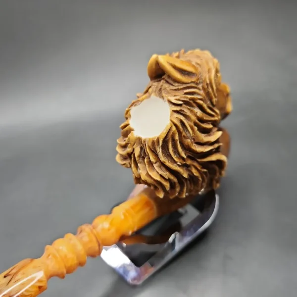 MBSD Meerschaum Masters by Kenan XL Horse Handmade Block Meerschaum Pipe, New - Image 8