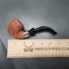 Savinelli Dry System 3613 Rusticated Bent Billiard Estate Briar Pipe, Italian Estates - Image 8