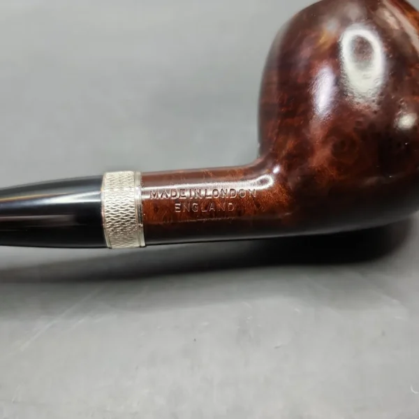 Jacobean Original by Les Wood Smooth Apple Estate Briar Pipe, Unsmoked - Image 8