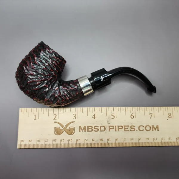 Peterson Pub Pipe Rusticated Oom Paul Estate Briar Pipe, Unsmoked - Image 9