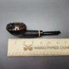 Nathan Armentout Sandblasted Bullcap w/ Boxwood Handmade Briar Pipe, New - Image 9