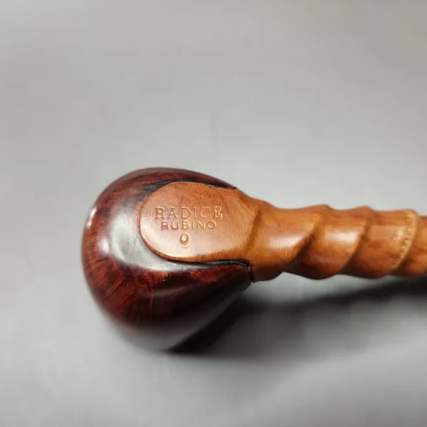 Radice Rubino Spiral Shank Lovat Estate Briar Pipe, Italian Estates - Image 9
