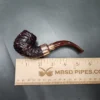 Peterson 2024 Christmas Pipe 221 Rusticated Bent Billiard Briar Pipe, FT, New - Image 9
