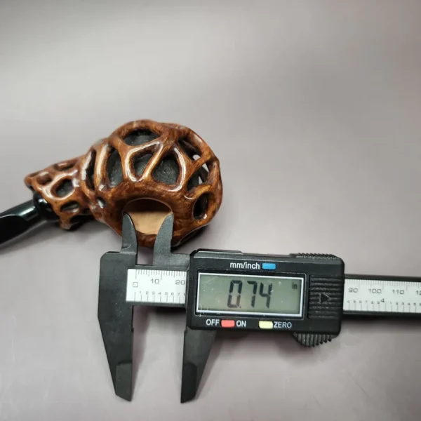 Moonlight "Lotus Pod" Author Handmade Briar Pipe, New - Image 9