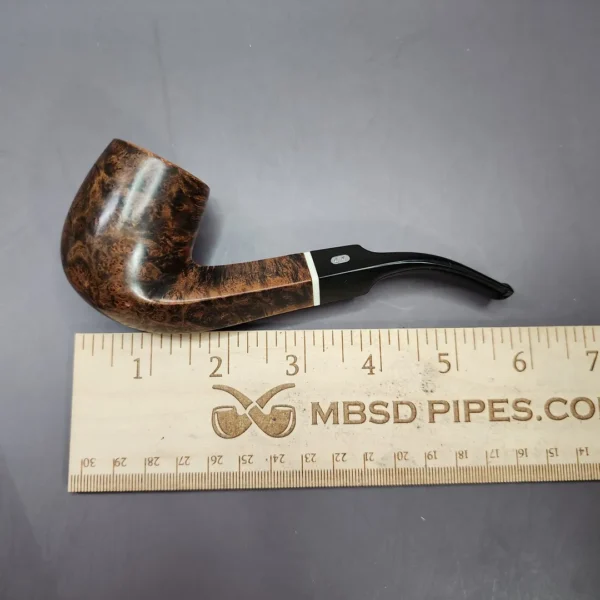 Chacom Etoile 101 Smooth Bent Billiard Estate Briar Pipe, French Estates - Image 9