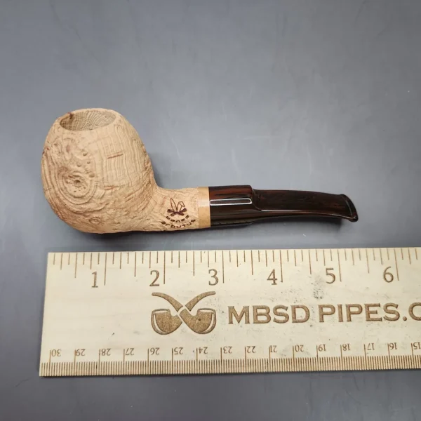 Morgan Bones Arbutus Sandblasted Apple Strawberry Briar Pipe, New - Image 9